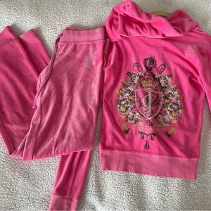 Pink Juicy Couture Velour Tracksuit